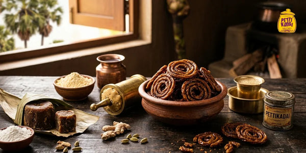 Palm Jaggery Sev: A Traditional South Indian Sweet Snack | Pettikadai